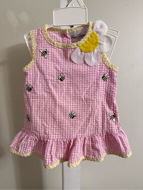 Rare Editions Gingham Bumblebee Outfit
